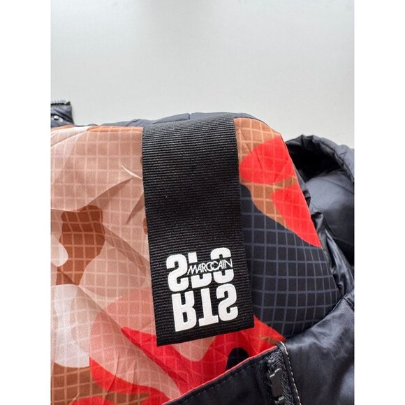 MARC CAIN SPORT TS 12.07 W11 Reversible Floral Camo Printed Puffer Coat, Size S - Picture 10 of 15